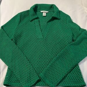 H&M Green Knit Top